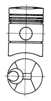Kolben KOLBENSCHMIDT 91254600