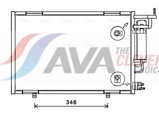 Kondensator, Klimaanlage AVA QUALITY COOLING FD5583D