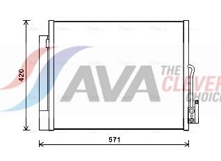 Kondensator, Klimaanlage AVA QUALITY COOLING OL5560D