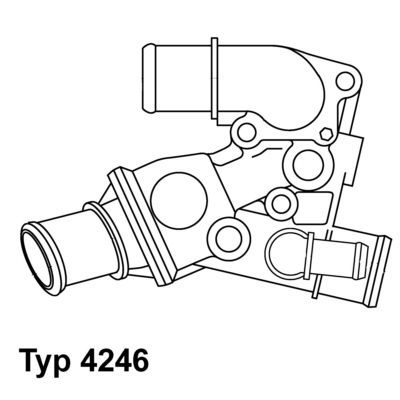 Thermostat, Kühlmittel WAHLER 4246.80D