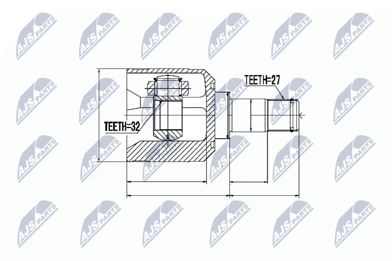 Gelenksatz, Antriebswelle NTY NPW-MS-036