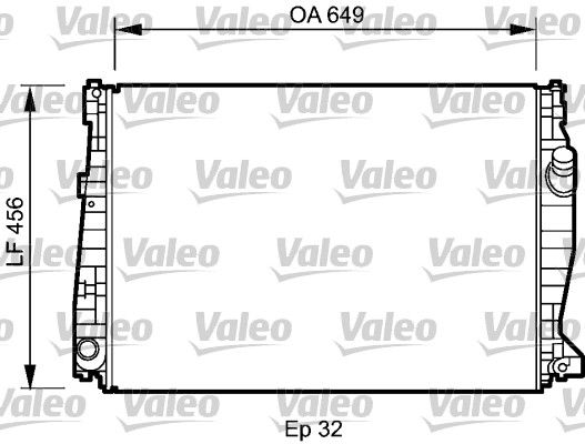 Kühler, Motorkühlung VALEO 735021