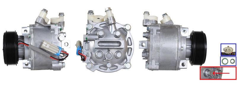 Kompressor, Klimaanlage ELSTOCK 51-1296