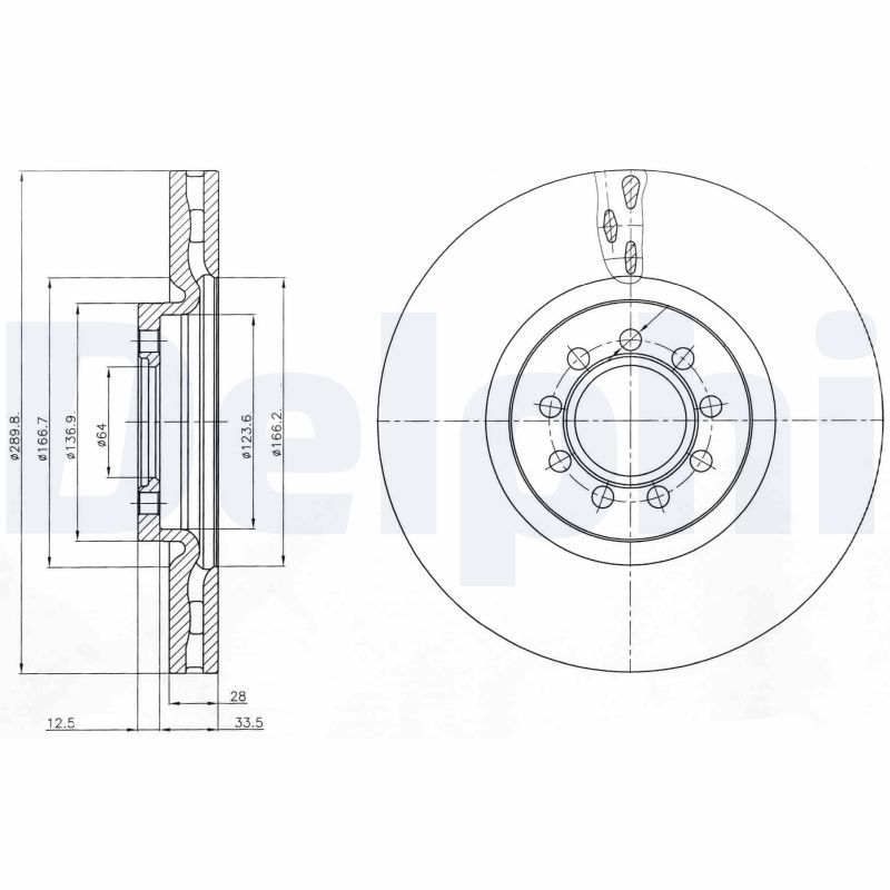 Bremsscheibe DELPHI BG4101