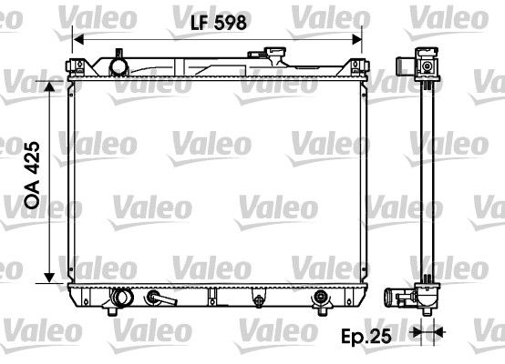 Kühler, Motorkühlung VALEO 734161