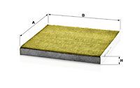 Filter, kupéventilation MANN-FILTER FP 2544