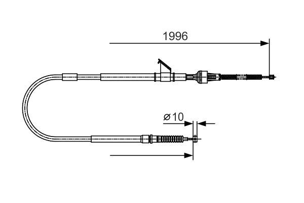 Seilzug, Feststellbremse BOSCH 1 987 482 068