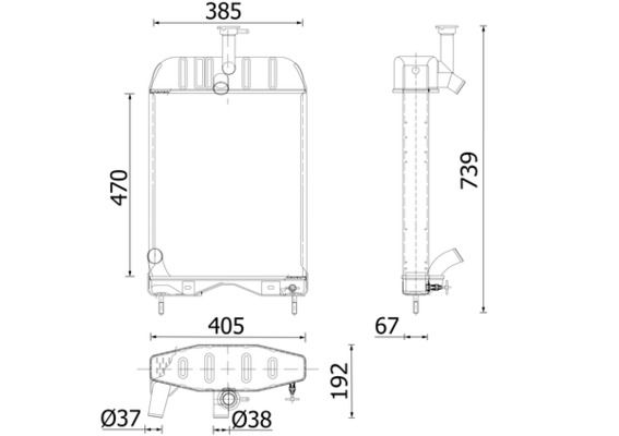 Kühler, Motorkühlung MAHLE CR2414000P