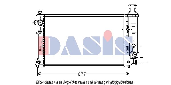 Kühler, Motorkühlung AKS DASIS 160001N