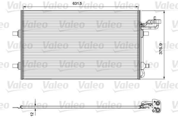 Kondensator, Klimaanlage VALEO 814324