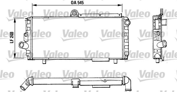 Kühler, Motorkühlung VALEO 811010