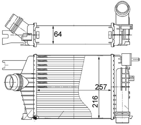 Ladeluftkühler MAHLE CI498000S