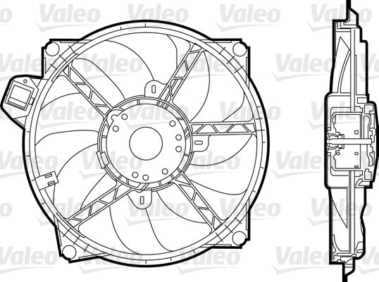 Kühlerlüfter VALEO 696376