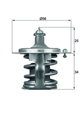 Thermostat, Kühlmittel MAHLE TX7978D