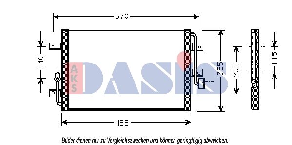 Kondensator, Klimaanlage AKS DASIS 082029N