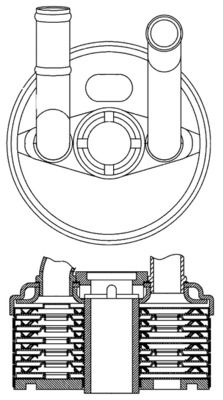 Ölkühler, Automatikgetriebe MAHLE CLC184000S