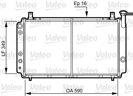 Kühler, Motorkühlung VALEO 731082
