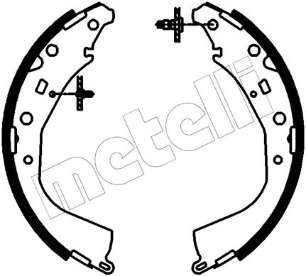 Bremsbackensatz METELLI 53-0777