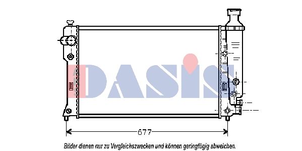 Kühler, Motorkühlung AKS DASIS 161300N