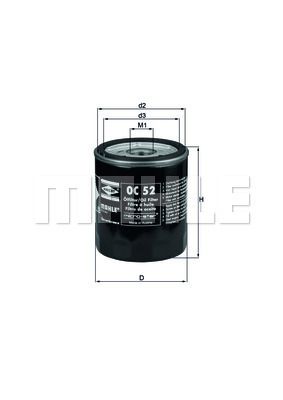 Oljefilter KNECHT OC 52