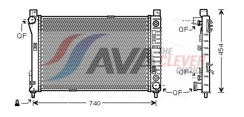 Kühler, Motorkühlung AVA QUALITY COOLING MSA2286