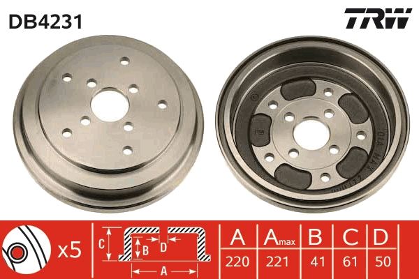 Bremstrommel TRW DB4231