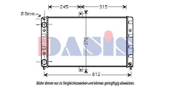 Kühler, Motorkühlung AKS DASIS 490011N