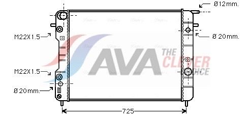 Kühler, Motorkühlung AVA QUALITY COOLING OLA2247