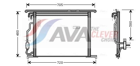 Kondensator, Klimaanlage AVA QUALITY COOLING MSA5280