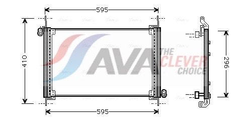 Kondensator, Klimaanlage AVA QUALITY COOLING FTA5237
