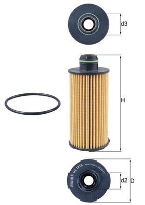 Ölfilter KNECHT OX 1219D
