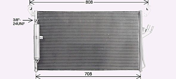 Kondensator, Klimaanlage AVA QUALITY COOLING dn5465d