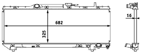 Kühler, Motorkühlung MAHLE CR535000S