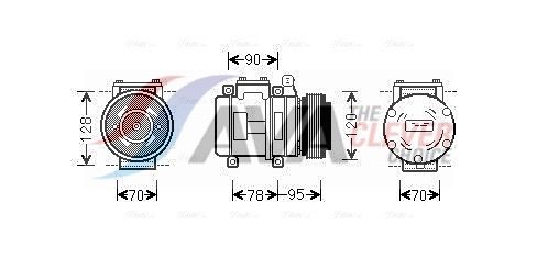 Kompressor, Klimaanlage AVA QUALITY COOLING AUAK028