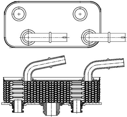 Ölkühler, Automatikgetriebe MAHLE CLC180000S