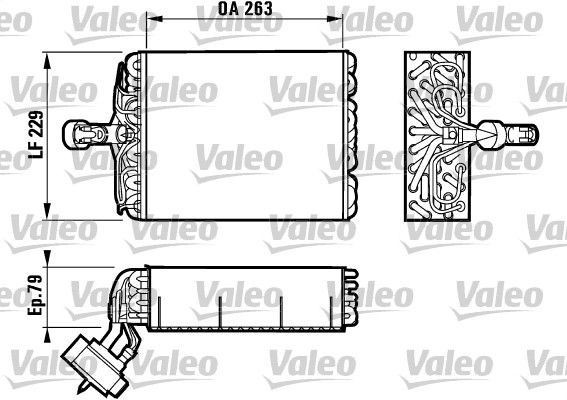 Verdampfer, Klimaanlage VALEO 817080