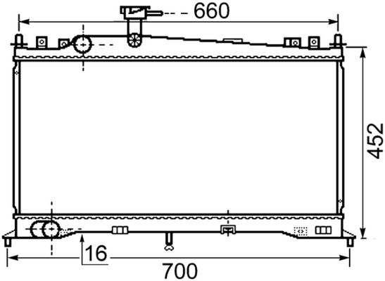Kühler, Motorkühlung MAHLE CR1020000S