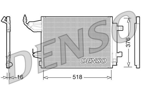 Kondensator, Klimaanlage DENSO DCN16001