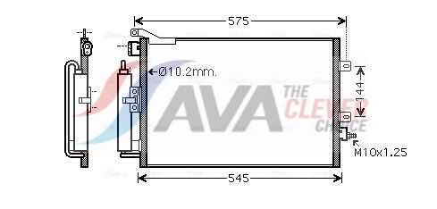 Kondensator, Klimaanlage AVA QUALITY COOLING RT5417D