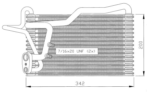 Verdampfer, Klimaanlage NRF 36035