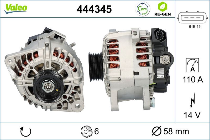 Generator VALEO 444345