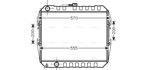 Kühler, Motorkühlung AVA QUALITY COOLING to2183