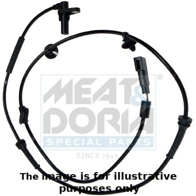 Sensor, Raddrehzahl MEAT & DORIA 90219E