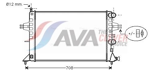 Kühler, Motorkühlung AVA QUALITY COOLING OLA2255