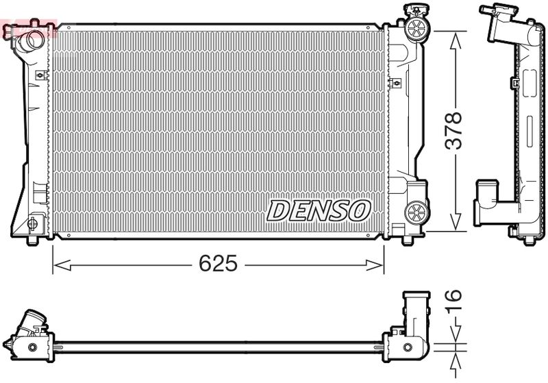 Kühler, Motorkühlung DENSO DRM50118