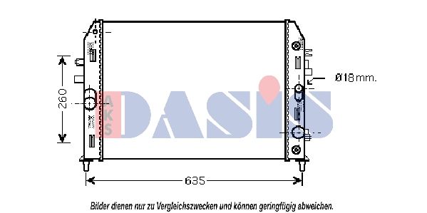 Kühler, Motorkühlung AKS DASIS 110062N
