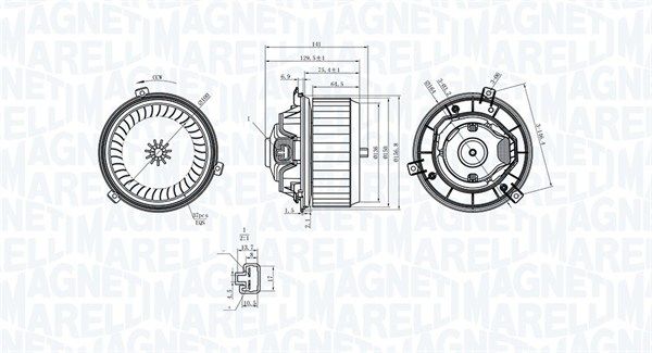 Innenraumgebläse MAGNETI MARELLI 069412363010
