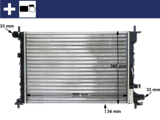 Kühler, Motorkühlung MAHLE CR381000S