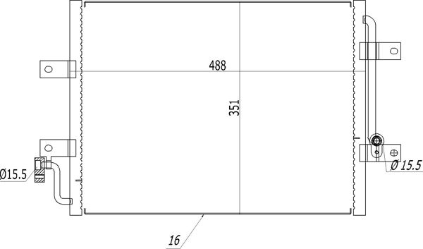 Kondensator, Klimaanlage HART 614 530