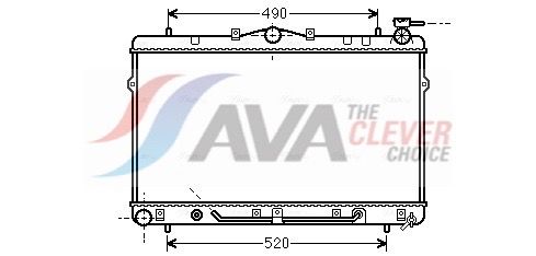 Kühler, Motorkühlung AVA QUALITY COOLING HYA2044